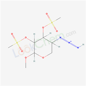 6160-92-5,Methyl 4-azido-2-O,3-O-bis(methylsulfonyl)-4-deoxy-α-D-xylopyranoside,IMINO-[6-METHOXY-4,5-BIS(METHYLSULFONYLOXY)OXAN-3-YL]IMINO-AZANIUM;