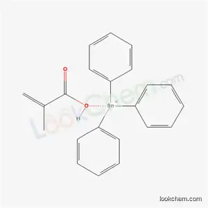 Molecular Structure of 4588-60-7 (2-methylprop-2-enoic acid - triphenylstannanyl (1:1))
