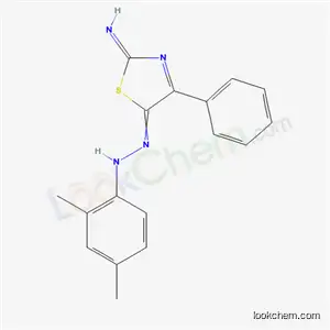 Molecular Structure of 26281-06-1 ((2E)-5-[(2,4-dimethylphenyl)hydrazono]-4-phenyl-1,3-thiazol-2(5H)-imine)