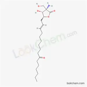 Molecular Structure of 35891-69-1 (3-Amino-4,5-dihydro-4-hydroxy-3-(hydroxymethyl)-5-(10-oxo-2-hexadecenyl)-2(3H)-furanone)