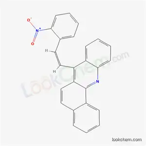Molecular Structure of 63021-49-8 (7-(o-Nitrostyryl)benz[c]acridine)