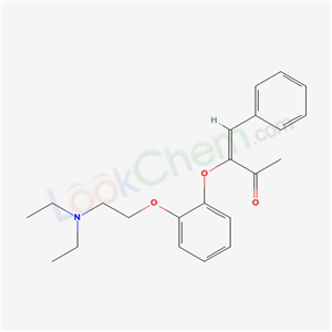 68876-74-4,Zocainone,Zocainone;UNII-W8U4S4XLWC;Zocainone [INN];(E)-3-[2-(2-diethylaminoethyloxy)phenoxy]-4-phenylbut-3-en-2-one;