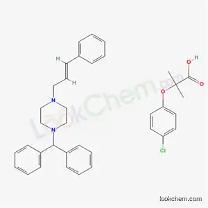Molecular Structure of 60763-49-7 (Cinnarizine clofibrate)