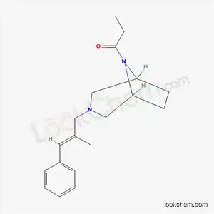 Molecular Structure of 2016-81-1 (3-(2-Methyl-3-phenylallyl)-8-propionyl-3,8-diazabicyclo[3.2.1]octane)