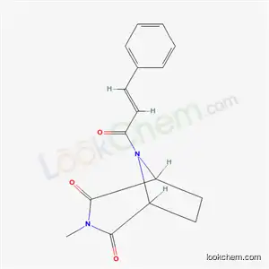 Molecular Structure of 35139-98-1 (3-Methyl-8-cinnamoyl-3,8-diazabicyclo[3.2.1]octane-2,4-dione)