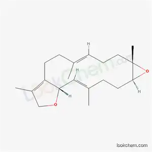 Molecular Structure of 70748-49-1 (1a,2,3,6,7,9,10a,13,14,14a-Decahydro-1a,5,8,12-tetramethyloxireno[9,10]cyclotetradeca[1,2-b]furan)