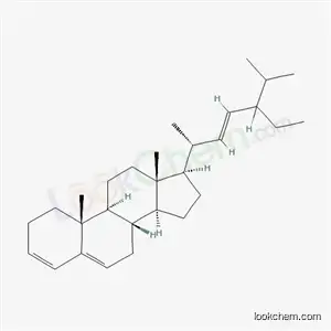 Molecular Structure of 81531-12-6 ((22E,24xi)-stigmasta-3,5,22-triene)