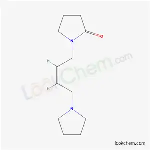 Molecular Structure of 3922-00-7 (1-[(2Z)-4-pyrrolidin-1-ylbut-2-en-1-yl]pyrrolidin-2-one)