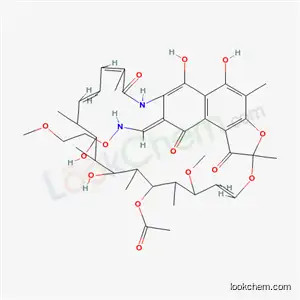 Molecular Structure of 41776-68-5 (3-[(2-Methoxyethoxy)iminomethyl]rifamycin SV)
