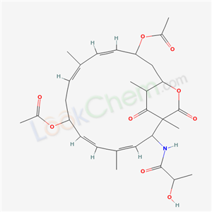 51799-57-6,(3Z,5E,9Z,11Z)-2-[(2-hydroxypropanoyl)amino]-1,4,10,19-tetramethyl-17,18-dioxo-16-oxabicyclo[13.2.2]nonadeca-3,5,9,11-tetraene-7,13-diyl diacetate,