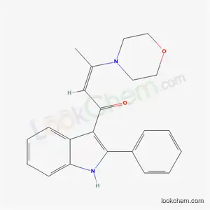 3-(4-Morpholinyl)-1-(2-phenyl-1H-indol-3-yl)-2-buten-1-one