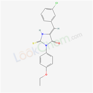 (5Z)-5-[(3-chlorophenyl)methylidene]-3-(4-ethoxyphenyl)-2-sulfanylidene-imidazolidin-4-one