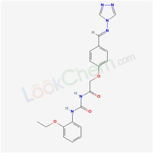 67878-25-5,N-[(2-ethoxyphenyl)carbamoyl]-2-{4-[(E)-(4H-1,2,4-triazol-4-ylimino)methyl]phenoxy}acetamide,