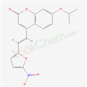 68746-90-7,7-(1-methylethoxy)-4-[(E)-2-(5-nitrofuran-2-yl)ethenyl]-2H-chromen-2-one,