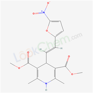 71160-15-1,dimethyl 2,6-dimethyl-4-[(E)-2-(5-nitrofuran-2-yl)ethenyl]-1,4-dihydropyridine-3,5-dicarboxylate,