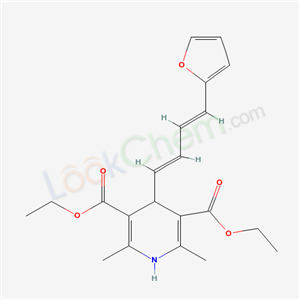 71160-18-4,diethyl 4-[(1E,3E)-4-furan-2-ylbuta-1,3-dien-1-yl]-2,6-dimethyl-1,4-dihydropyridine-3,5-dicarboxylate,