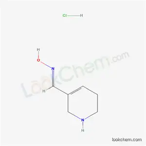 Molecular Structure of 139886-27-4 ((E)-N-hydroxy-1-(1,2,5,6-tetrahydropyridin-3-yl)methanimine hydrochloride (1:1))