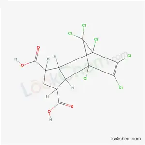 Molecular Structure of 41839-28-5 (4,5,6,7,8,8-hexachloro-2,3,3a,4,7,7a-hexahydro-1H-4,7-methanoindene-1,3-dicarboxylic acid)