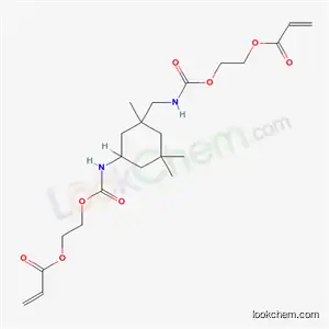 2-Propenoic acid, 2-(((((1,3,3-trimethyl-5-(((2-((1-oxo-2-propenyl)oxy)ethoxy)carbonyl)amino)cyclohexyl)methyl)amino)carbonyl)oxy)ethyl ester