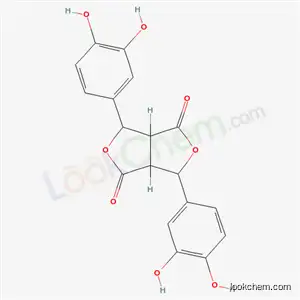 Molecular Structure of 60804-37-7 (3,6-bis(3,4-dihydroxyphenyl)tetrahydro-1H,4H-furo[3,4-c]furan-1,4-dione)