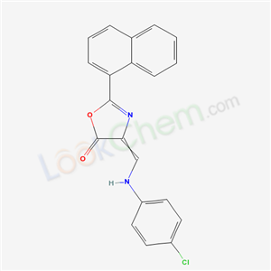 6740-47-2,4-{[(4-chlorophenyl)amino]methylidene}-2-naphthalen-1-yl-1,3-oxazol-5(4H)-one,