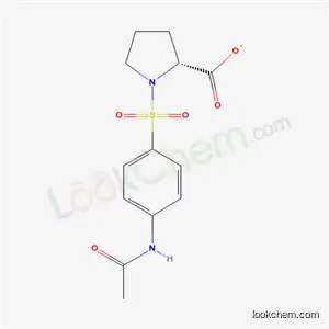 Molecular Structure of 64527-22-6 (1-{[4-(ACETYLAMINO)PHENYL]SULFONYL}PYRROLIDINE-2-CARBOXYLIC ACID)