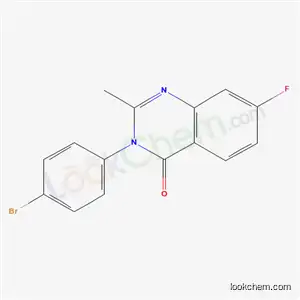 Molecular Structure of 49579-39-7 (3-(4-bromophenyl)-7-fluoro-2-methylquinazolin-4(3H)-one)