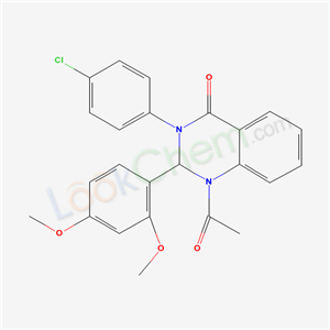 1-Acetyl-3-(4-chlorophenyl)-2-(2,4-dimethoxyphenyl)-2,3-dihydro-4(3H)-quinazolinone
