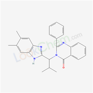 65925-21-5,3-[1-(5,6-dimethyl-1H-benzimidazol-2-yl)-2-methylpropyl]-2-phenylquinazolin-4(3H)-one,