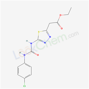 5573-64-8,ethyl (5-{[(4-chlorophenyl)carbamoyl]amino}-1,3,4-thiadiazol-2-yl)acetate,