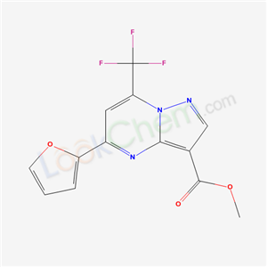 5848-40-8,methyl 5-(furan-2-yl)-7-(trifluoromethyl)pyrazolo[1,5-a]pyrimidine-3-carboxylate,