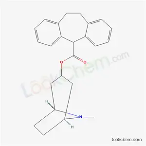 Molecular Structure of 602-40-4 (10,11-Dihydro-5H-dibenzo[a,d]cycloheptene-5-carboxylic acid (1R,5S)-tropan-3α-yl ester)
