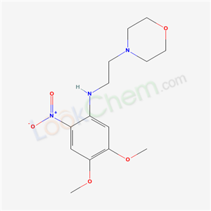 4-Morpholineethanamine, N-(4,5-dimethoxy-2-nitrophenyl)- cas  53486-20-7