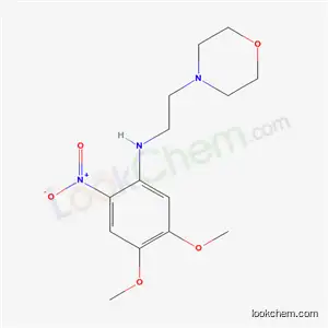 Molecular Structure of 53486-20-7 (4,5-dimethoxy-N-[2-(morpholin-4-yl)ethyl]-2-nitroaniline)