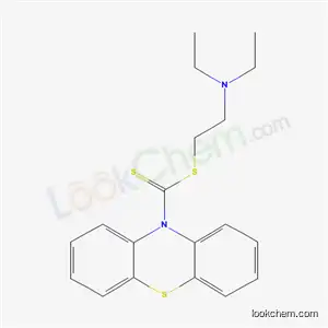 Molecular Structure of 13764-35-7 (10H-Phenothiazine-10-carbodithioic acid 2-(diethylamino)ethyl ester)