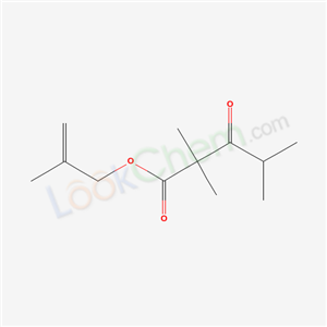 4387-61-5,2,2,4-Trimethyl-3-oxovaleric acid 2-methylallyl ester,Methallyl 2,2,4-trimethyl-3-ketopentanoate;Pentanoic acid,2,2,4-trimethyl-3-oxo-,2-methyl-2-propenyl ester;2-Methylallyl 2,2,4-trimethyl-3-ketovalerate;2,2,4-Trimethyl-3-oxovaleric acid 2-methylallyl ester;Pentanoic acid,2,2,4-trimethyl-3-oxo-,2-methyl-2-propen-1-yl ester;