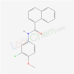 5306-30-9,N-(3-chloro-4-methoxyphenyl)naphthalene-1-carboxamide,