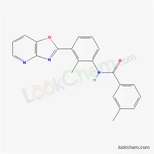 Molecular Structure of 5756-79-6 (3-methyl-N-[2-methyl-3-([1,3]oxazolo[4,5-b]pyridin-2-yl)phenyl]benzamide)