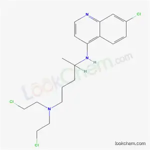 Molecular Structure of 4213-44-9 (N~1~,N~1~-bis(2-chloroethyl)-N~4~-(7-chloroquinolin-4-yl)pentane-1,4-diamine dihydrochloride)