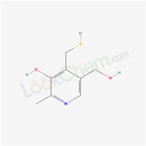 13983-23-8,5-Hydroxy-4-(mercaptomethyl)-6-methyl-3-pyridinemethanol,3-Pyridinemethanol,5-hydroxy-4-(mercaptomethyl)-6-methyl;4-Mercapto-pyridoxin [German];Pyridoxthiol;Pyridoxine-4-thiol;4-Thio-adermin;4-Pyridoxthiol;2-Methyl-3-hydroxy-4-mercaptomethyl-5-hydroxymethyl-pyridin [German];5-hydroxymethyl-4-mercaptomethyl-2-methyl-pyridin-3-ol;4-Mercaptopyridoxine;4-Mercapto-pyridoxin;