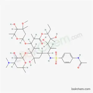 Molecular Structure of 57049-06-6 ((9S)-9-[[[4-(Acetylamino)phenyl]sulfonyl]amino]-9-deoxoerythromycin)