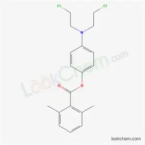 Molecular Structure of 21667-01-6 (2,6-Dimethylbenzoic acid 4-[bis(2-chloroethyl)amino]phenyl ester)