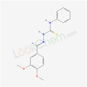 49773-66-2,2-(3,4-dimethoxybenzylidene)-N-phenylhydrazinecarbothioamide,