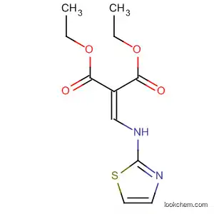 Molecular Structure of 6124-08-9 (Propanedioic acid, [(2-thiazolylamino)methylene]-, diethyl ester)