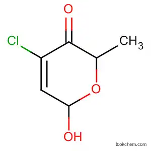 2H-Pyran-3(6H)-one,  4-chloro-6-hydroxy-2-methyl-