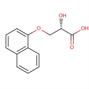 Propanoic acid, 2-hydroxy-3-(1-naphthalenyloxy)-, (S)-