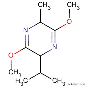 Molecular Structure of 81136-86-9 (Pyrazine, 2,5-dihydro-3,6-dimethoxy-2-methyl-5-(1-methylethyl)-)