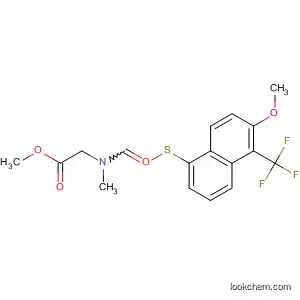 Glycine,
N-[[6-methoxy-5-(trifluoromethyl)-1-naphthalenyl]thioxomethyl]-N-methyl-
, methyl ester