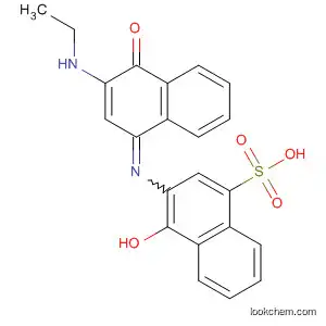 Molecular Structure of 86614-10-0 (1-Naphthalenesulfonic acid,
3-[[3-(ethylamino)-4-oxo-1(4H)-naphthalenylidene]amino]-4-hydroxy-)