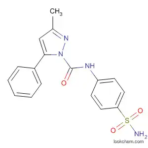 Molecular Structure of 88281-62-3 (1H-Pyrazole-1-carboxamide,
N-[4-(aminosulfonyl)phenyl]-3-methyl-5-phenyl-)